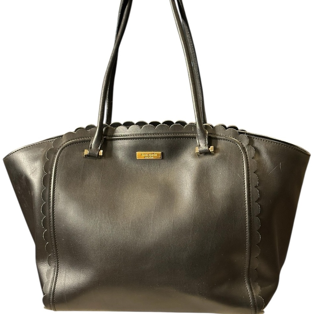 Kate Spade Black Structured Tote Bag